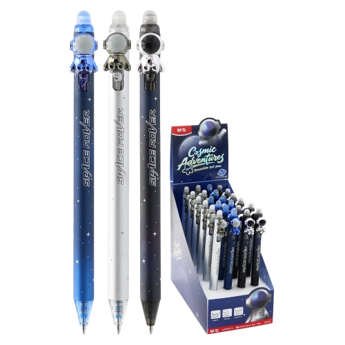 M&G Cosmic Adventures Gel/Erasable Pen, 0.7 mm - Blue Ink (Assorted / Price per piece)