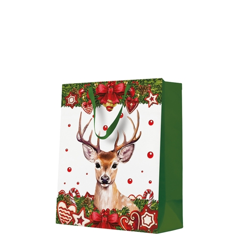 Large Gift bag - Red Deer 26,5x13x33,5 cm