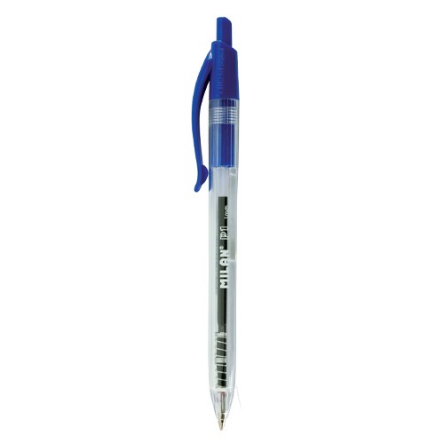 Milan P1 Touch Ball Point Pen, Box of 25, Blue