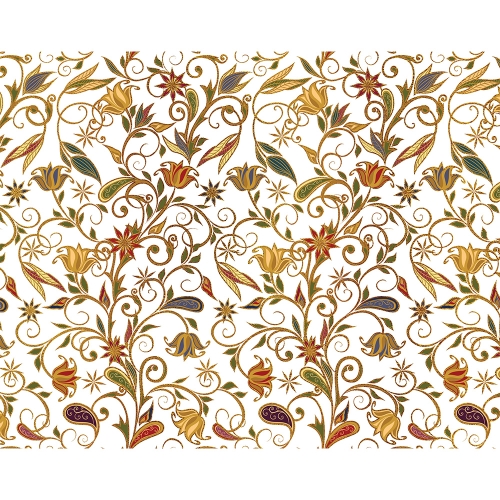 Gift wrapping paper FLORENTIA 70x100 cm - golden branches