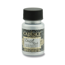 Textile color Cadence, metal. silver, 50 ml