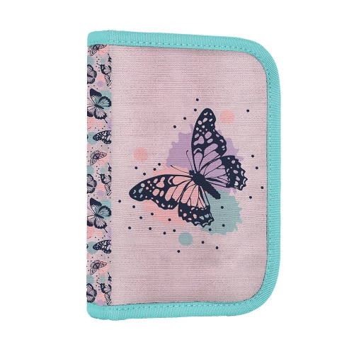 Pencil case 1st floor. 2 flaps, empty OXY GO - Butterfly