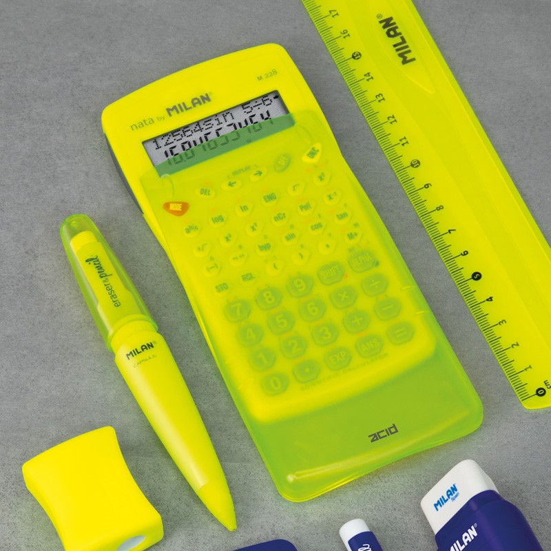 Blister pack M228 scientific calculator Acid series, yellow (1)