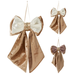 Velvet Bow, 18x32 cm, Champagne Gold / 1 pc