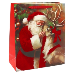 Gift bag with a Christmas scene, 42x48x16 cm, assorted/1 pc (2)