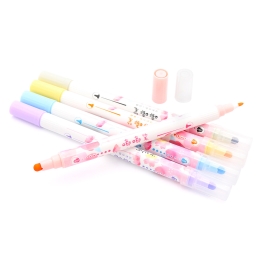 Double-sided marker M&G Sakura pastel colors - set of 5 pcs (1)