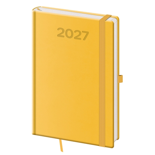 Diár 2027 týždenný A5 Print Pop - žltá