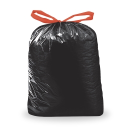 Garbage bag (LDPE) retractable black 70 x 100 cm 120L [10 pcs] (1)