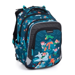 School backpack BagMaster Lumi 24 E - Cube world School backpack BagMaster Lumi 24 E - Cube world