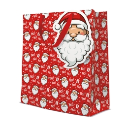 Darčeková taška vianočná 26,5x13x33,5 cm Ho ho ho