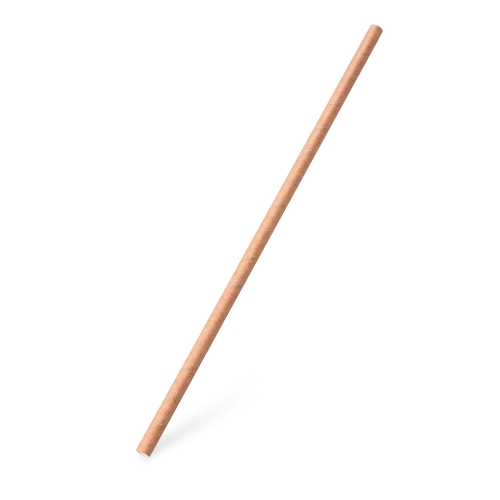 Kraft paper straw `JUMBO` O8mm x 28cm [100 pcs]