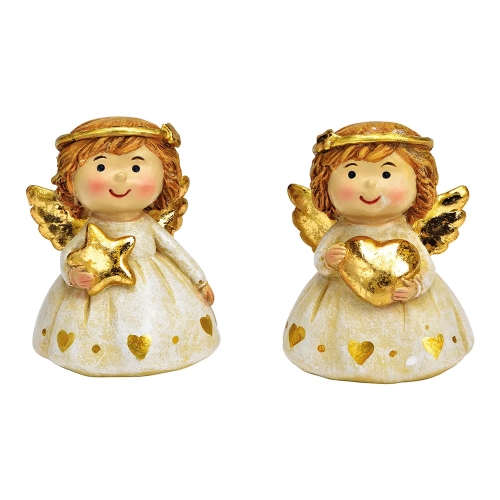 Figurine - Snowman with hat 11 cm, mix/1pc