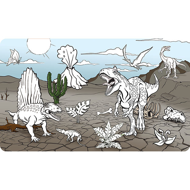 Maľuj vodou zas a znovu JM Dinosaury