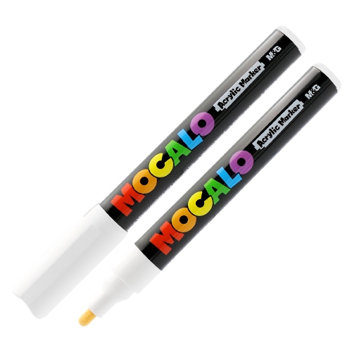 M&G MOCALO Acrylic marker 2 mm, white (1)
