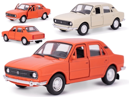Welly Škoda 105L 1976 12cm kov spätný chod 2farby v krabičke