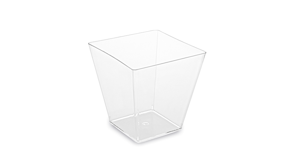 Square Cup – 7 oz | Clear | Pack of 20