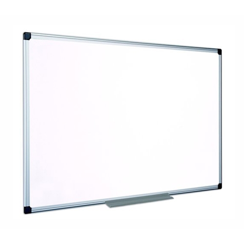 Enamelled, white mag. board, 100x100cm