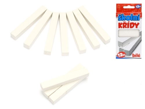 12pcs of white color chalk in OTB
