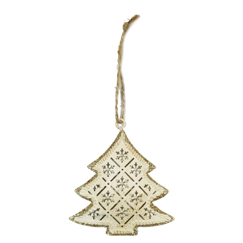Dekorácia závesná - Stromček Glitter 10 cm, 1ks