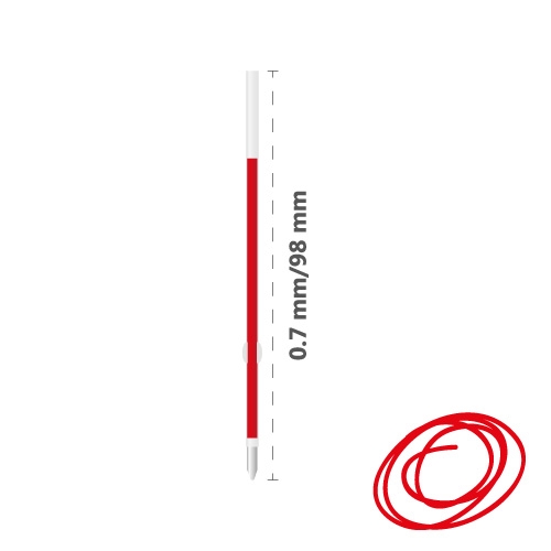 Náplň guľôčková PILOT Ball Point Pen 0,7 mm - červená