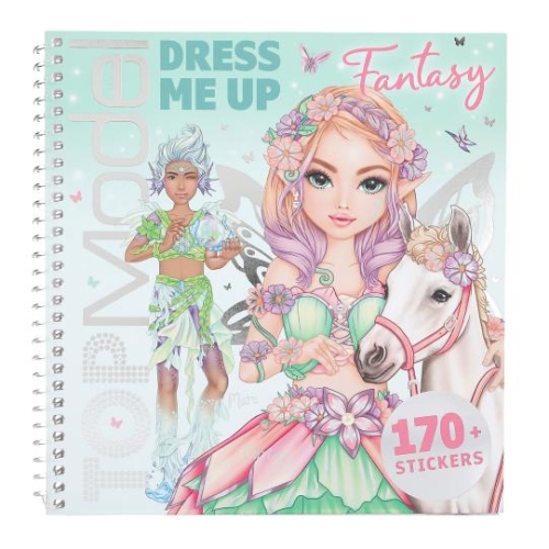 Kreatívny zošit Top Model so samolepkami - Dress Me Up Fantasy