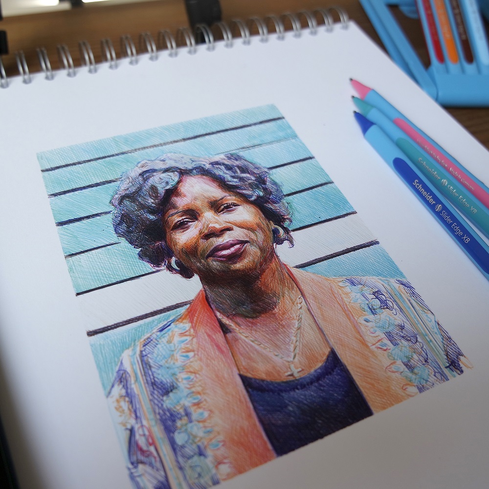 Pero guľôčkové Schneider Slider Edge XB Pastel - sada 8 ks