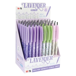 Ballpoint pen M&G Lavender 0.38 mm, blue ink (1)