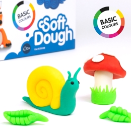 Plasticine MILAN Soft Dough basic colors - set of 10 pcs (5)
