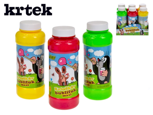 3asstd color (red,green,yellow) 240ml bubble fun degin "Krtek" 6pcs in DBX