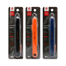 M&G paring knife 9 mm, black blade 30° (3 colours) (1)
