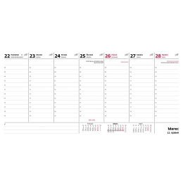 2027 Desk Calendar: Work Calendar (1)