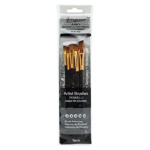 Brush set 2-6-8-10-12 flat
