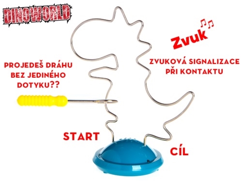 18x21cm B/O Dinoworld nerve spiral dinosaur game in PBX