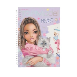 Pocket colouring with stickers Top Model - Fairy with a cat