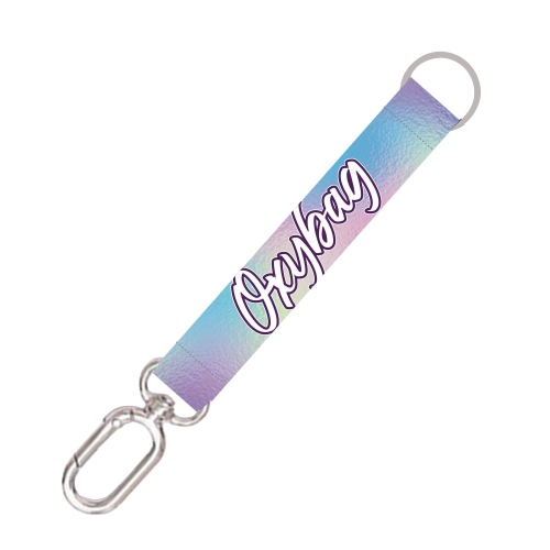 Short keyring with carabiner Holographic