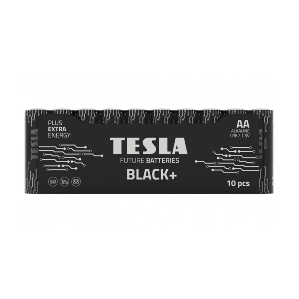 Batéria alkalická TESLA Black+ AA 1,5V - 10ks
