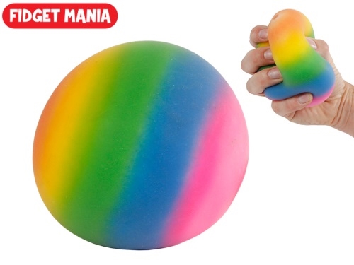 Toys&Trends 2asstd 8cm rainbow fidget stretch ball in OTB