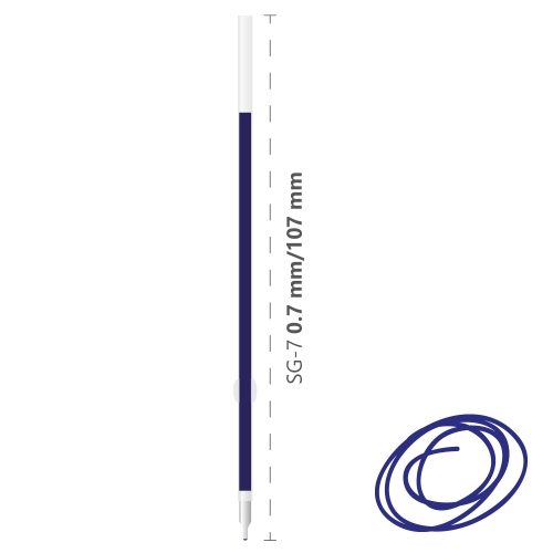 Oil filling Semi-Gel SG-7 / 0.7 mm, blue / X-10