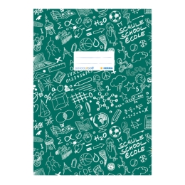 Schooldoo notebook cover A5 dark green / 1pc