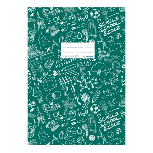 Schooldoo notebook cover A4 dark green / 1pc