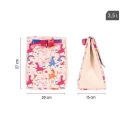 Isothermal food bag MILAN 460 (3.5 L) + 2x round box - Flowicorn