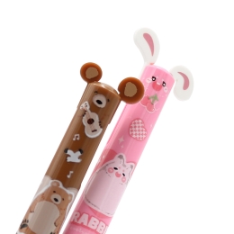 Pero guľôčkové M&G 0,7 mm Soft Animals 2-farebné (modrá a červená náplň) /1ks (2)