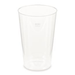 Returnable cup (PP) reusable O91mm 0.5L [30 pcs]