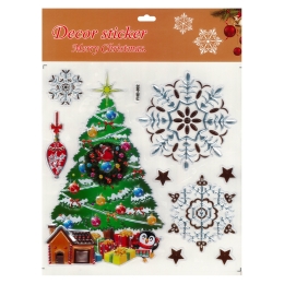 Stickers 31,5 x 39,5 cm - traditional Christmas motifs (mix) (5)