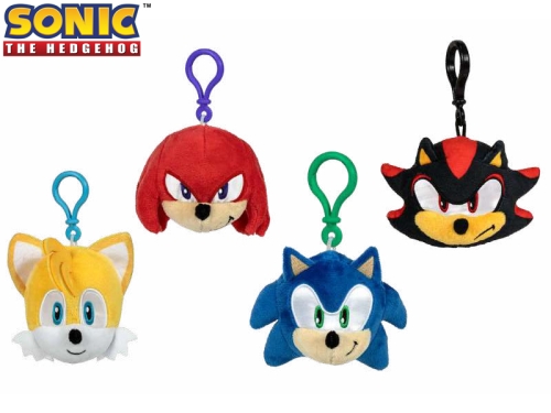 Sonic 4asstd (Sonic,Knuckles,Tails,Shadow) 12cm plush keychain 10m+