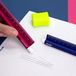 Metal ruler Metal touch 15 cm + rubber (3)