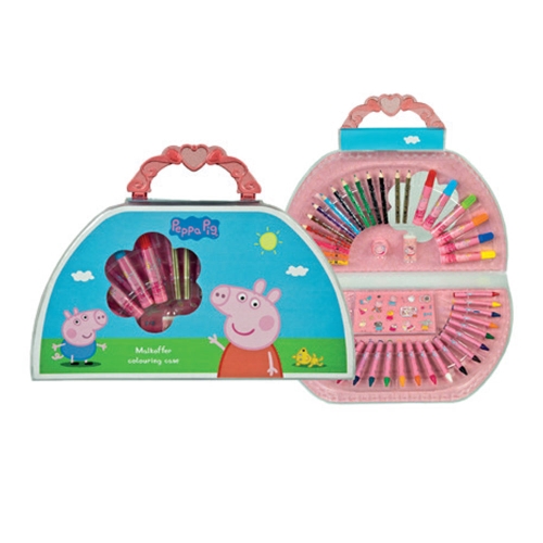 Kufrík s výtvarnými potrebami 51 ks - Peppa Pig