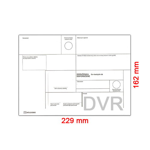 Obálky C5 STRIP 162x229 mm do vlastných rúk, 20 ks