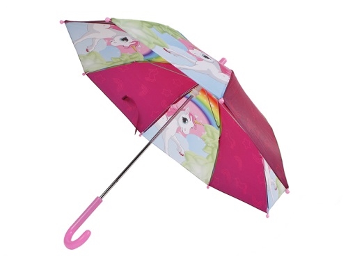 68x60cm plastic unicorn design umbrella in OPP bag