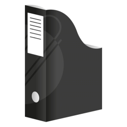 Stand for magazines A4 cardboard. black